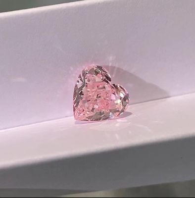 인공 실험실에서 자란 분홍색 CVD 다이아몬드 심장 모양 1.8ct-2.5ct VS-VVS