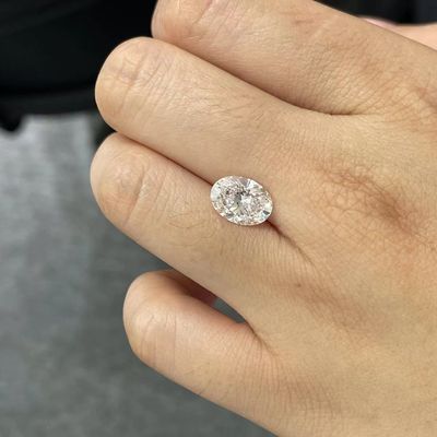 보석 장식 1-1.99Carat 달걀 모양 느슨한 인조 다이아몬드 VVS-VS
