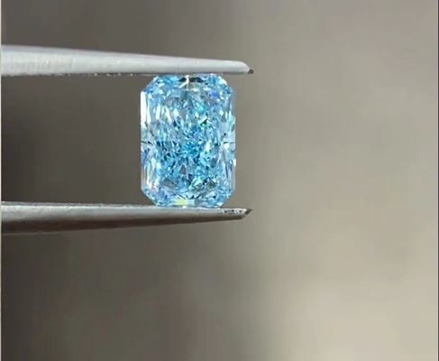 4 ct 10 모스 연구소 그로운 blue diamond 복사 브릴리언트 커트 큰 크기