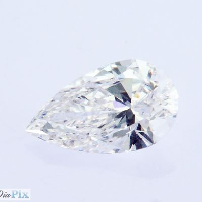 1.1ct Pear Shape IGI 인증된 실험실에서 자라는 CVD 치료되지 않은 흰 다이아몬드 D VS1