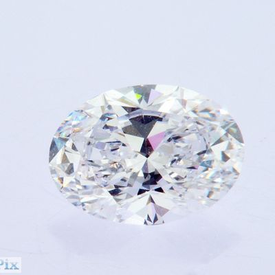 3.2ct 부티가 없어 얼음 절단 타원형 화려한 IGI 인증 실험실 제작 합성 흰색 CVD 다이아몬드
