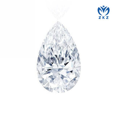 3.4ct D VS 품질 부티 페어 절단 실험실 CVD 백색 다이아몬드
