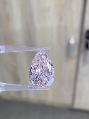 4CT 페어 절단 실험실 재배 핑크 다이아몬드 보석 장식 목걸이 반지 Pendant